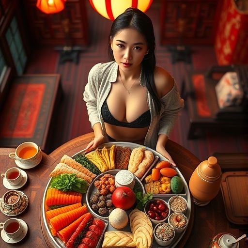 茶点与美食的诱人组合