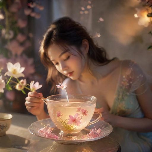 花茶的唯美细节