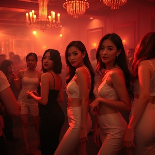 高端工作室的热闹派对氛围