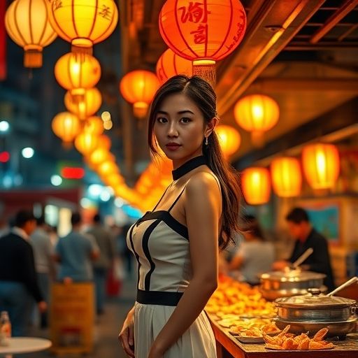 宝华路夜市的热闹摊位