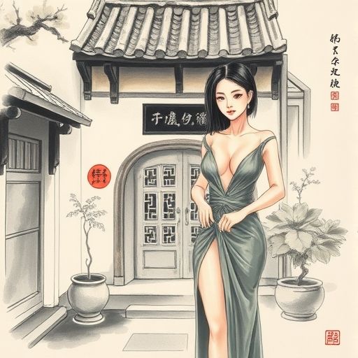 隐藏在小巷的茶室入口