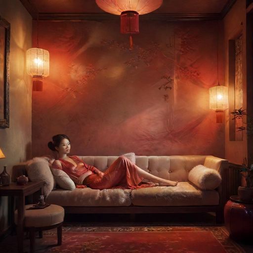 一个舒适的休闲区,暗示放松的体验。