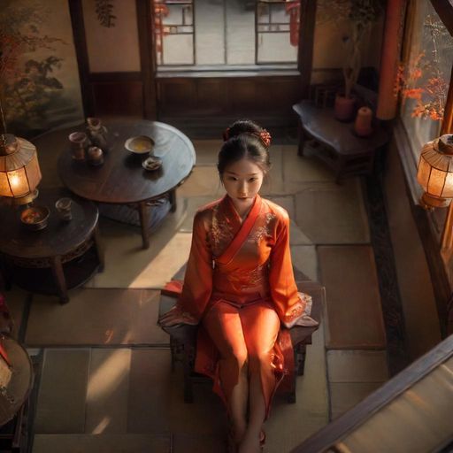 温馨高端茶室内部