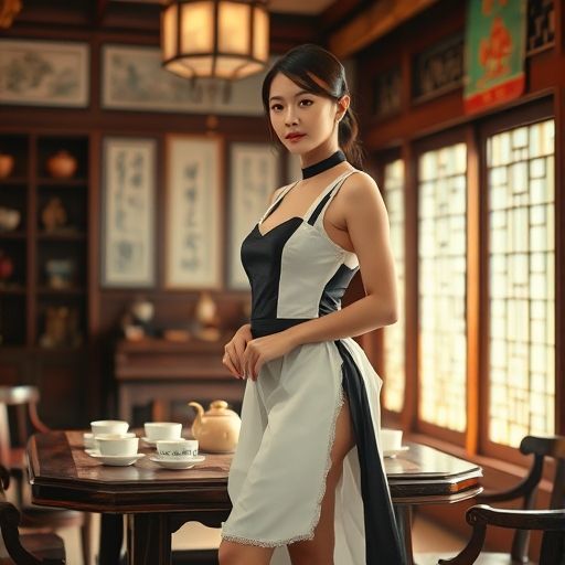 茶馆内的温馨一角