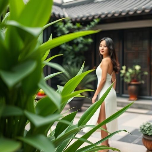 茗香居庭院的宁静一角