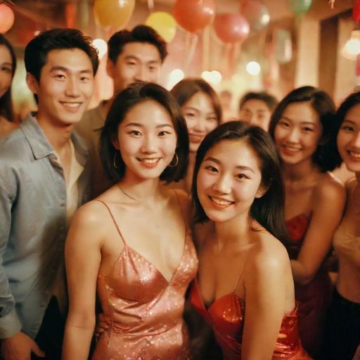 95场派对朋友合影