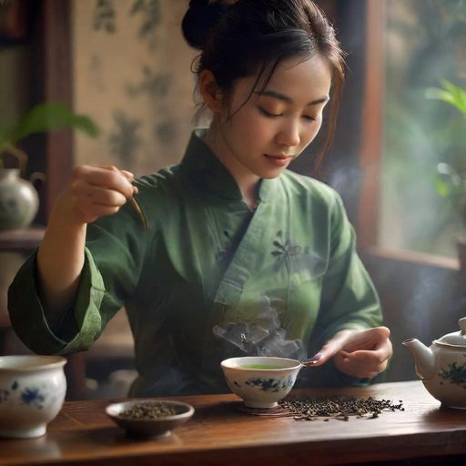 茶艺师的优雅动作