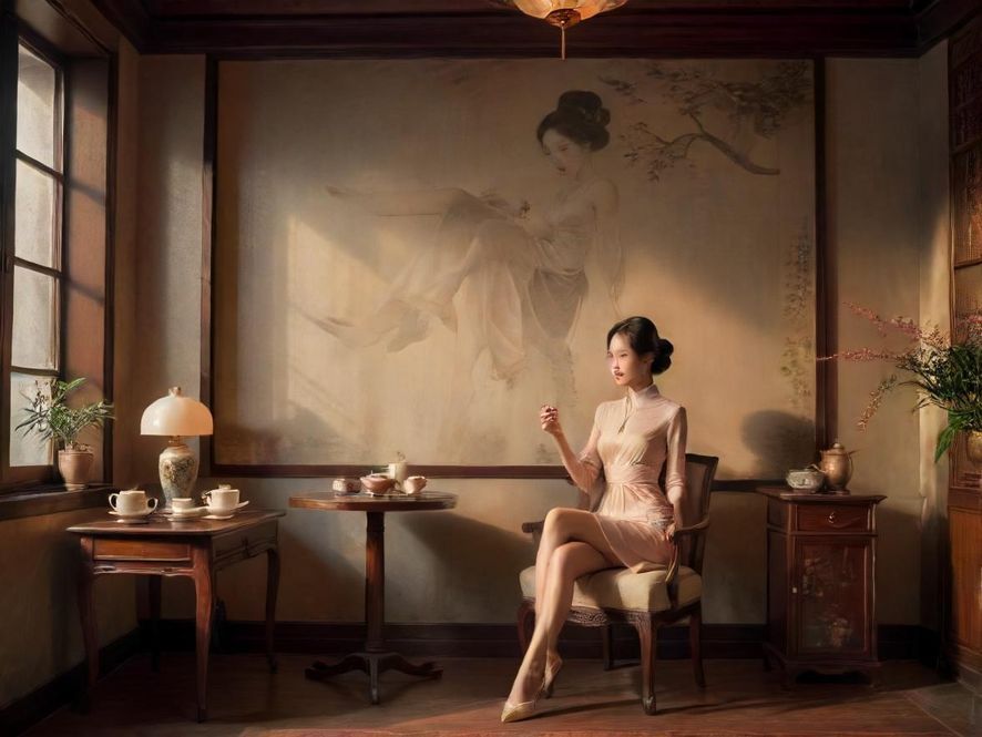广州隐藏茶社复古氛围展示