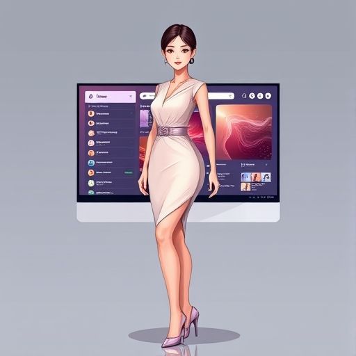 抽象示意图展示论坛信息流