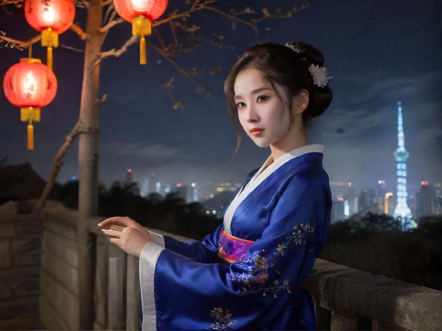 深圳夜晚繁华街景,霓虹灯闪烁,展现都市活力与夜生活。