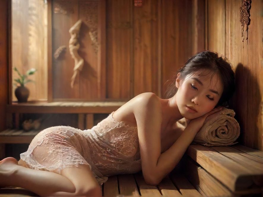 广州隐藏茶社温馨桑拿休息区