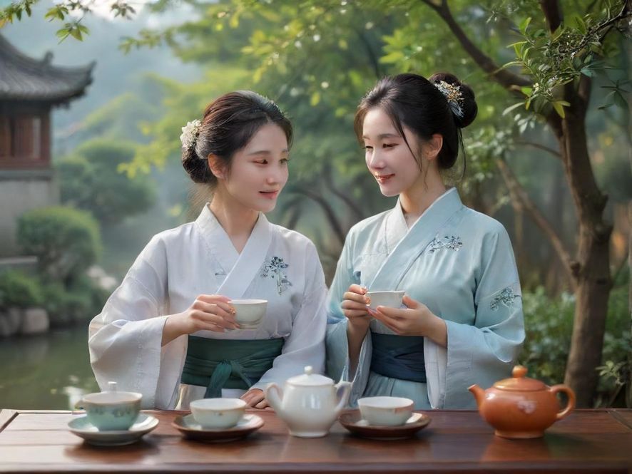 一个温馨雅致的品茶或休息空间