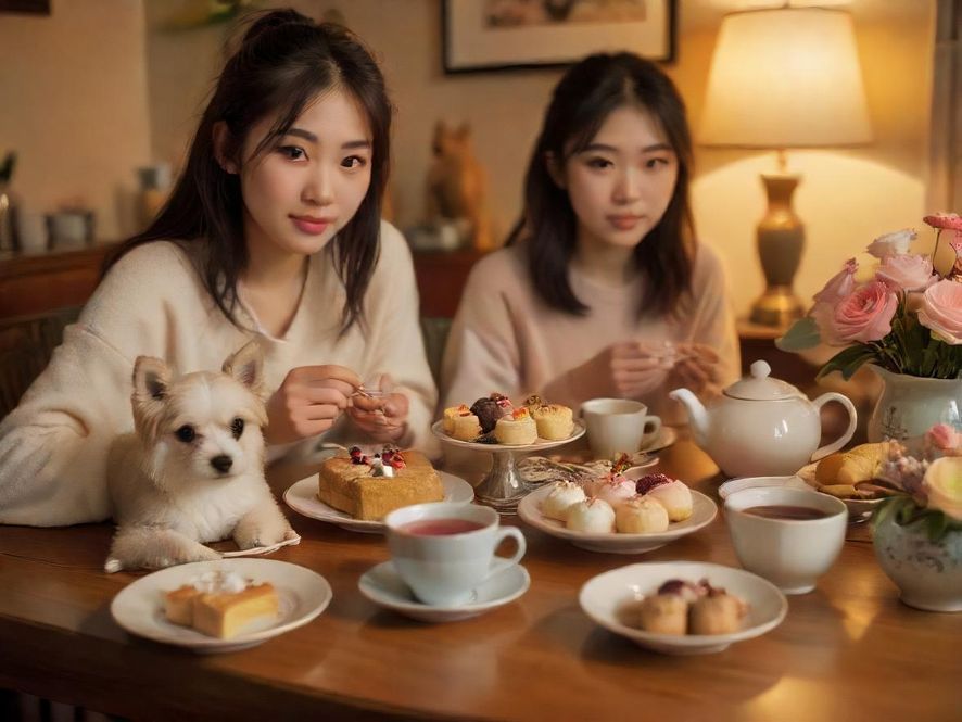 犬马之家精致茶饮与甜点，令人垂涎欲滴