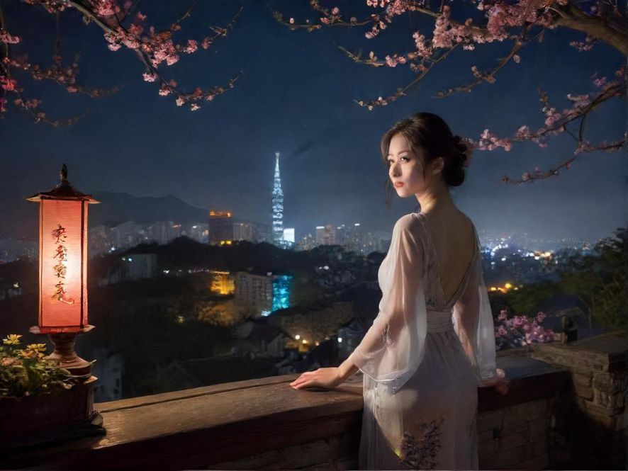 广佛城市夜景一角