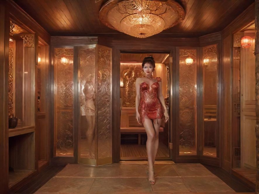 夜场桑拿会所豪华入口大厅展示