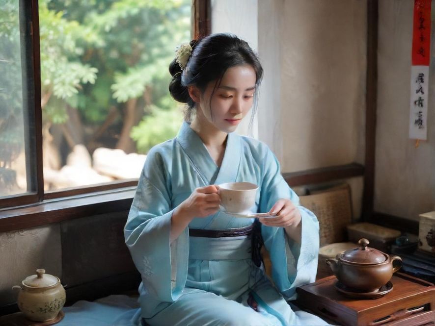 熟女与友人轻松交谈的温馨场景