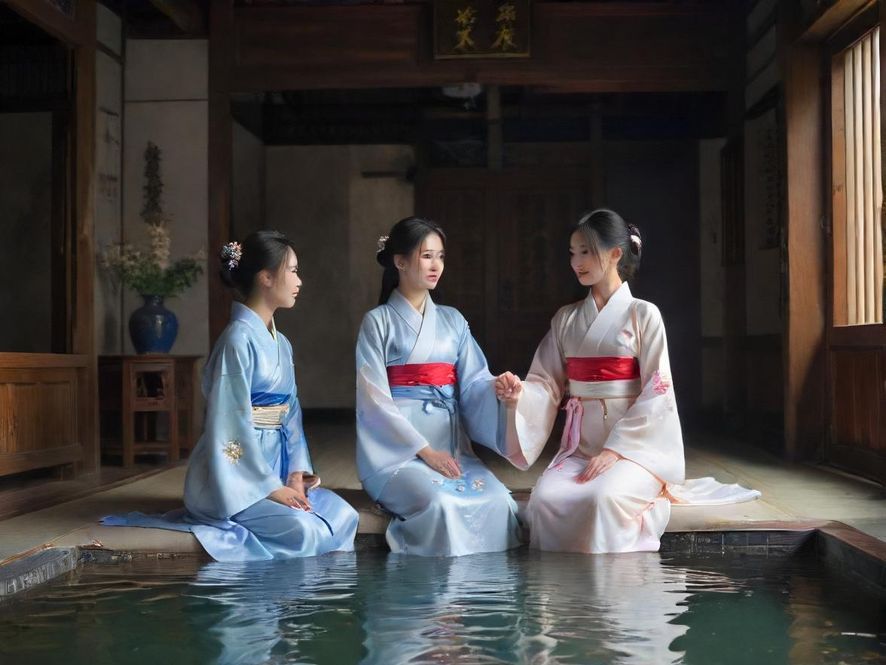 温馨舒适的高端桑拿房内部特写