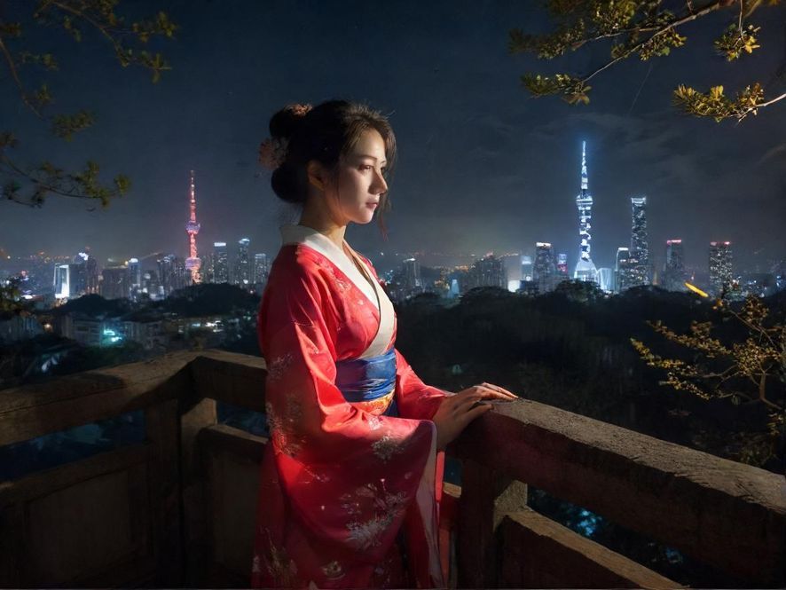 深圳夜场会所炫彩夜景