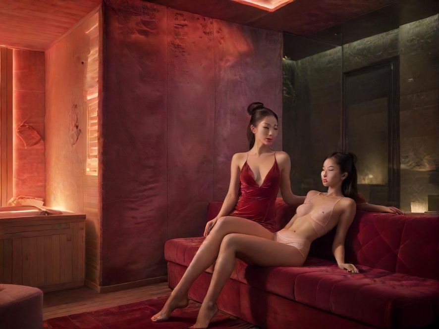 广州桑拿会所休息区氛围