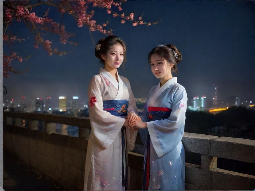 广州夜景灯光,赛博朋克风格的城市天际线,暗示着无限的夜生活可能。