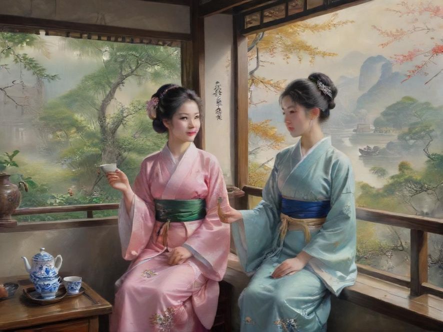 广州隐藏茶社唯美光影拍摄