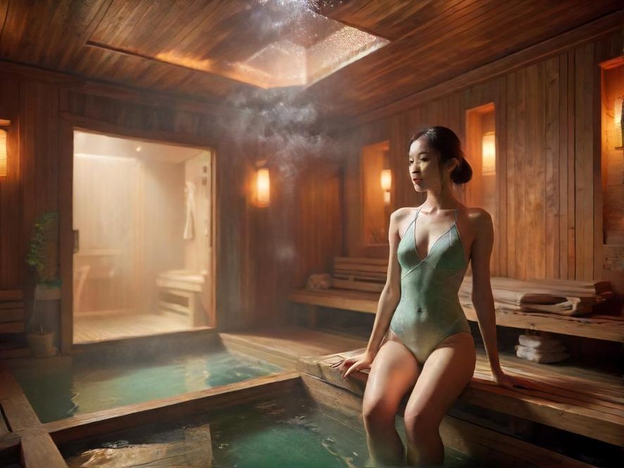 广州某休闲会所内部一角,氛围私密舒适