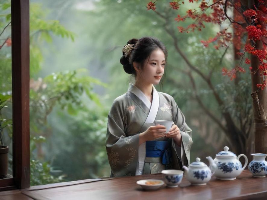 一个布置温馨、灯光柔和的私密茶室包间,看起来非常舒适放松。