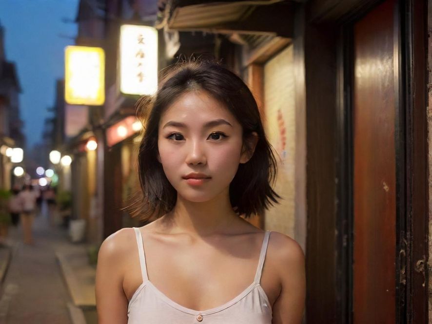 广州老城区一条隐秘小巷的入口,散发着复古而神秘的气息。