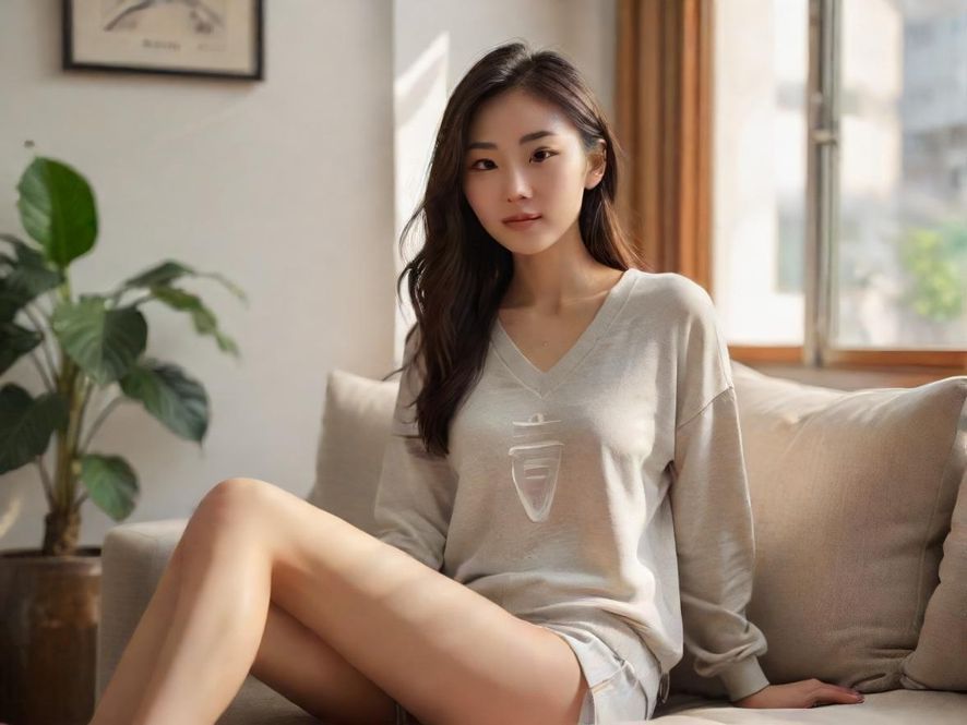 一个人在家中使用电脑浏览广州耍耍网