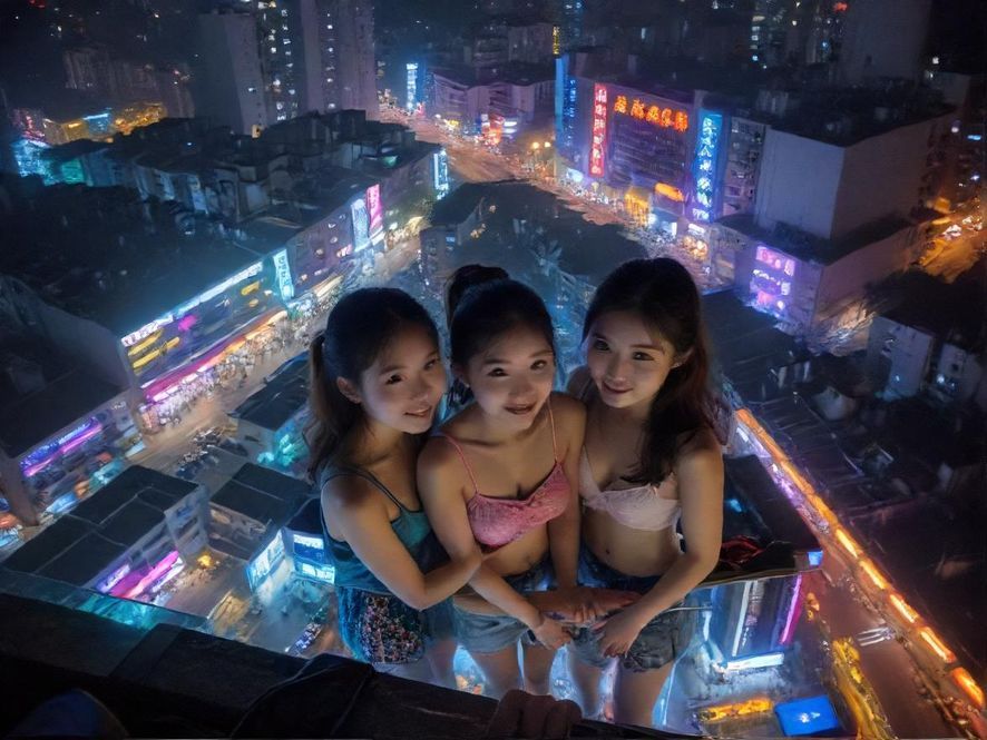 茂名夜生活95场街头夜景