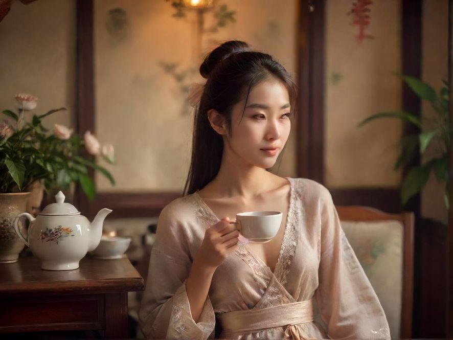 深圳龙华品茶茶艺师泡茶场景