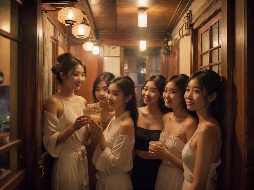 醉仙蒲茶室温馨场景