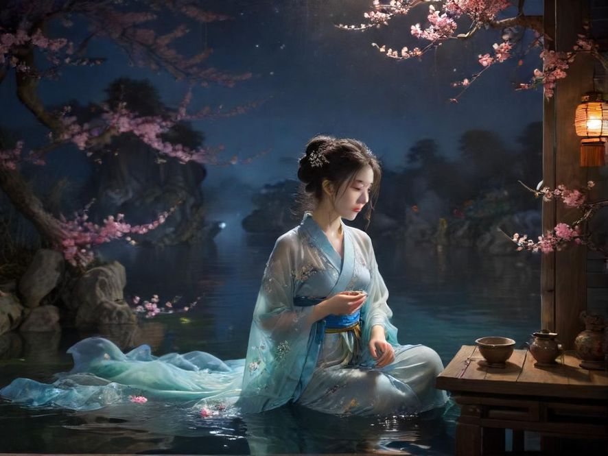 广州海珠区夜场内景