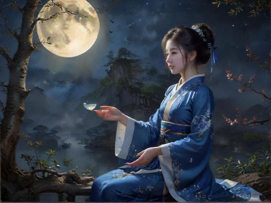 广州隐藏茶社夜色氛围