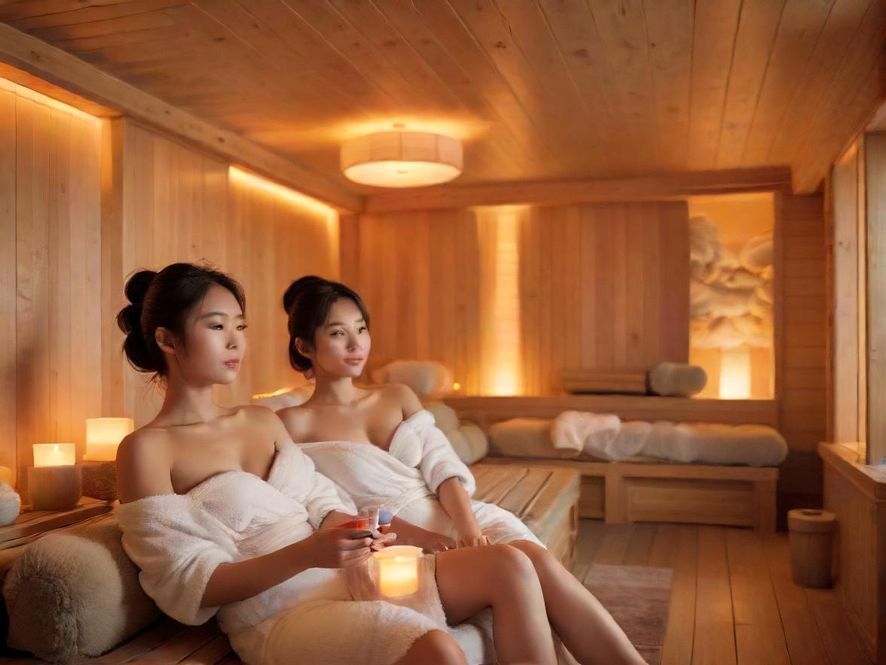 佛山桑拿会所内景,休息区舒适宁静,适合放松