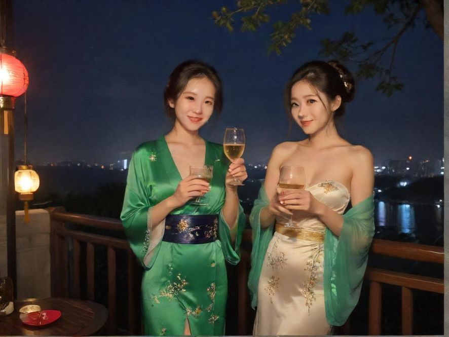 广州某夜场入口的霓虹灯光