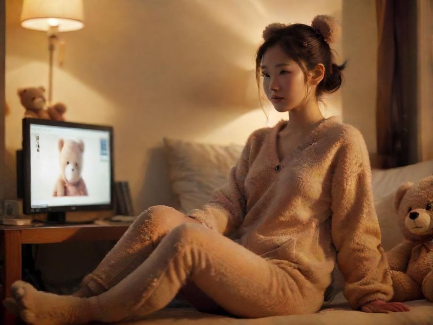 一个人坐在电脑前浏览佛山飞机网0757论坛