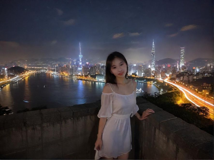 高端桑拿会所夜景俯瞰图
