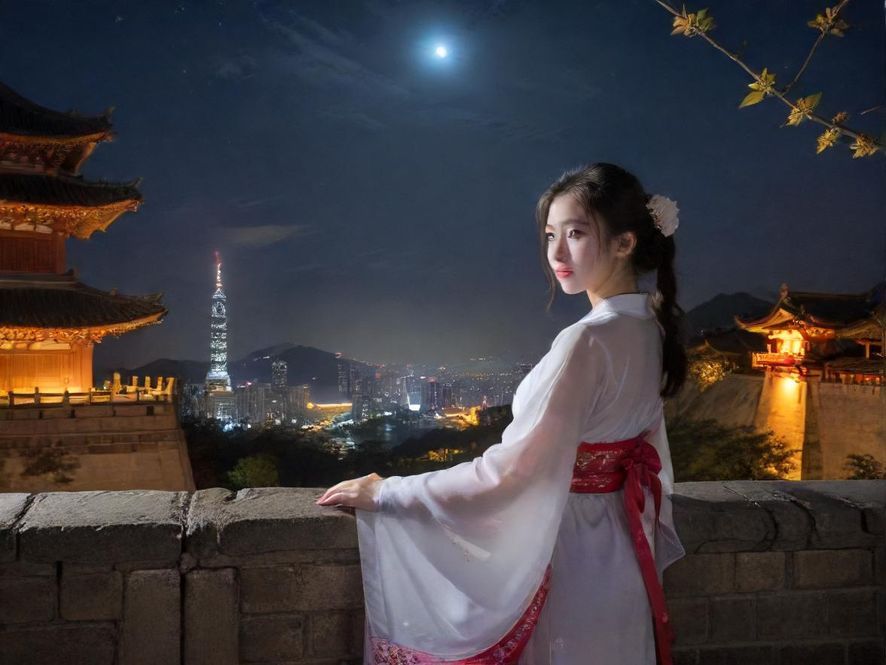 凤舞国际桑拿会所夜景入口