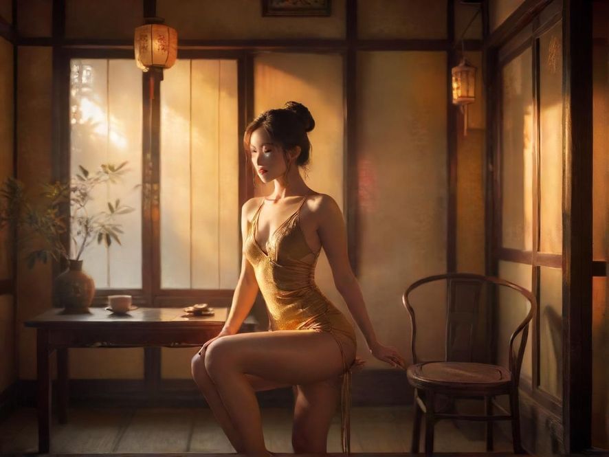 温馨雅致的中式茶馆一角