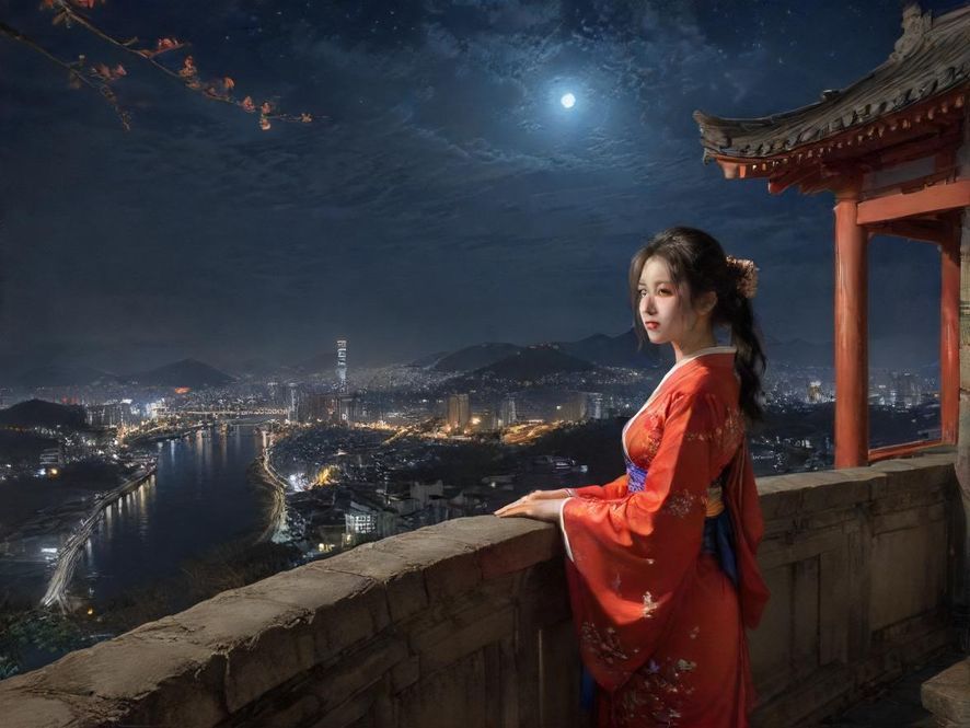 广州繁华夜景娱乐区