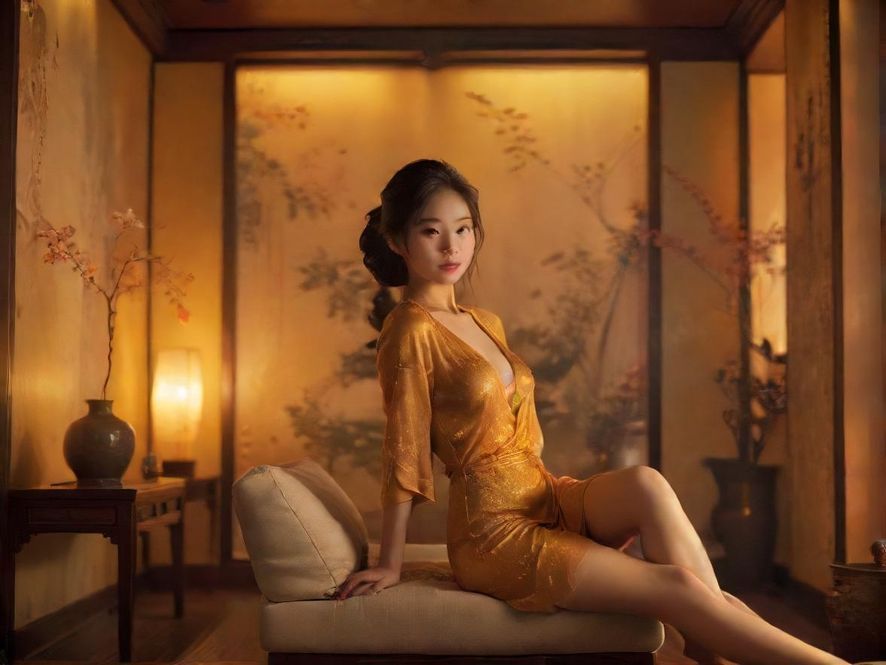 夜场会所室内温馨休息区