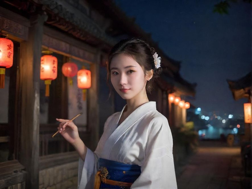 城市夜场会所外部夜景展示