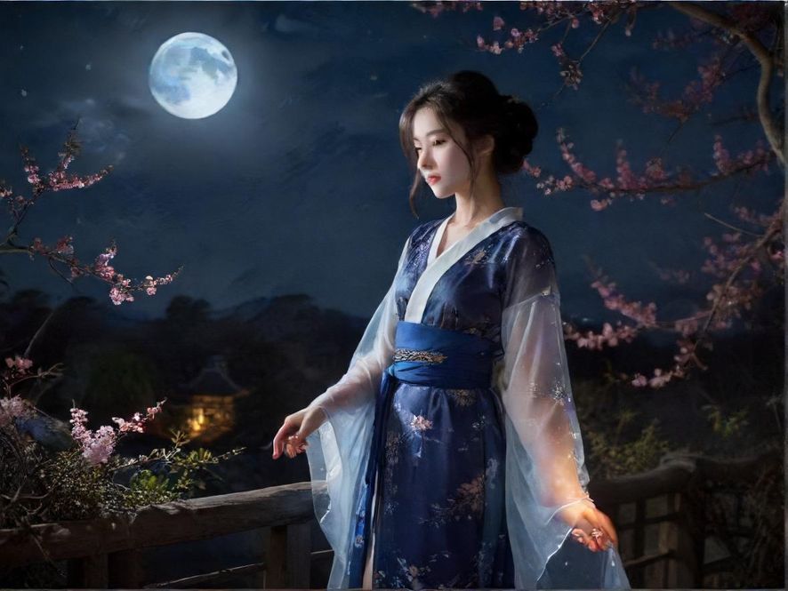 广州陌阡社区夜场繁华街景