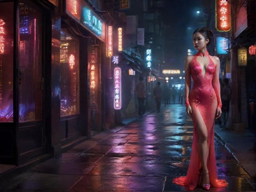 城市夜幕下的神秘入口