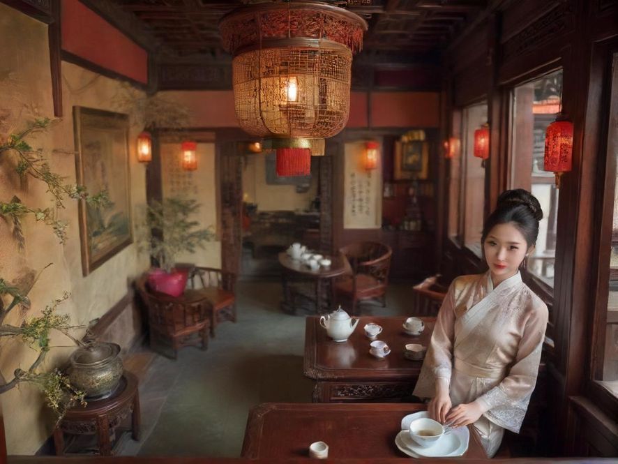 广州隐藏茶社实景图