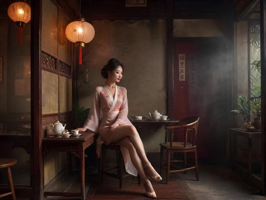 佛山私密茶社室内氛围展示