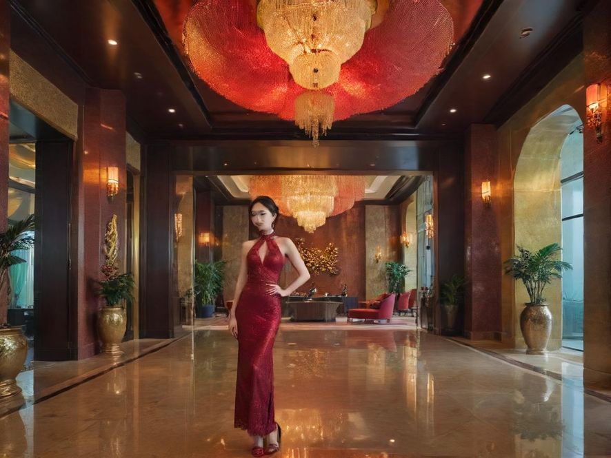 深圳金鹏国际水会大堂全景