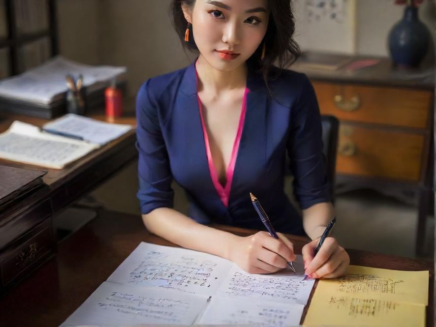 桌面上的手写笔记,记录着重要的信息和发现