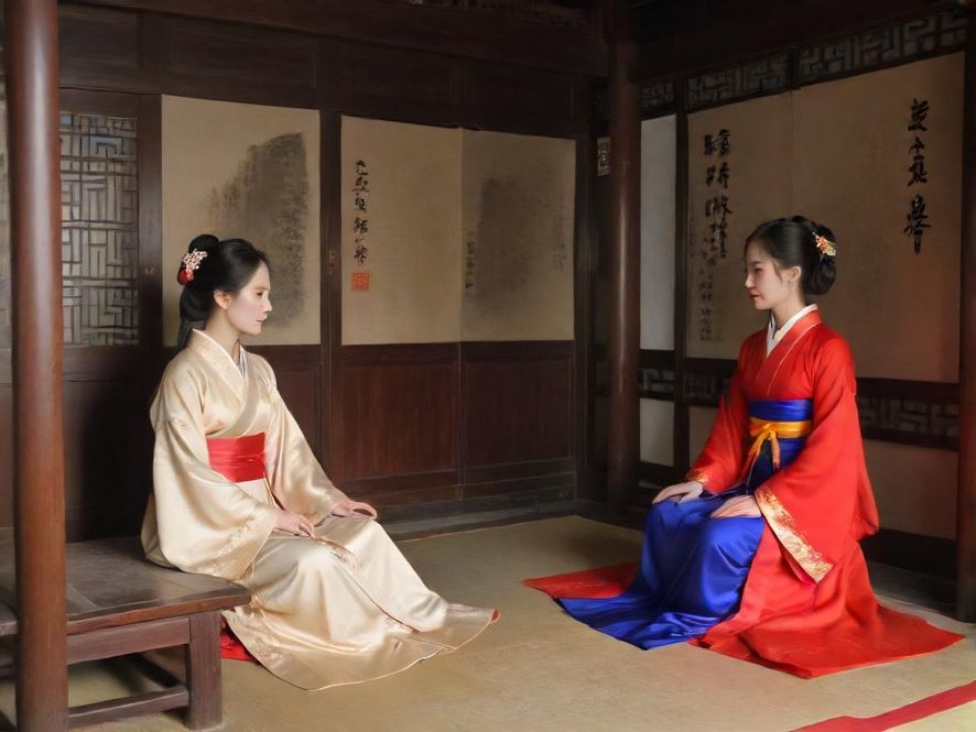 高端会所走廊，灯光柔和